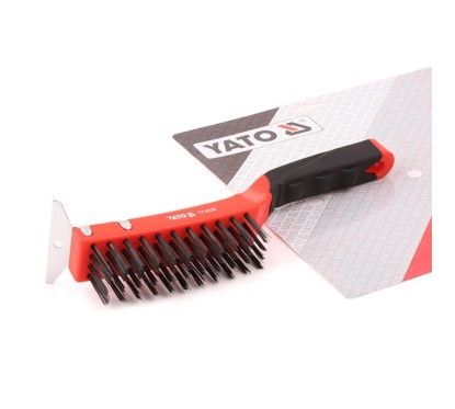 Brosse druc plastikr 4 rangées, racleur YATO YAT YT-6333