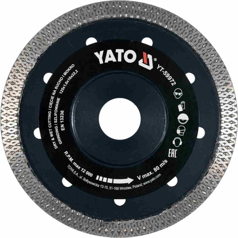 Disque 125mm pour couper la céramique YATO YAT YT-59972