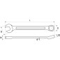 Cle mixte courte 14mm YATO YAT YT-4907