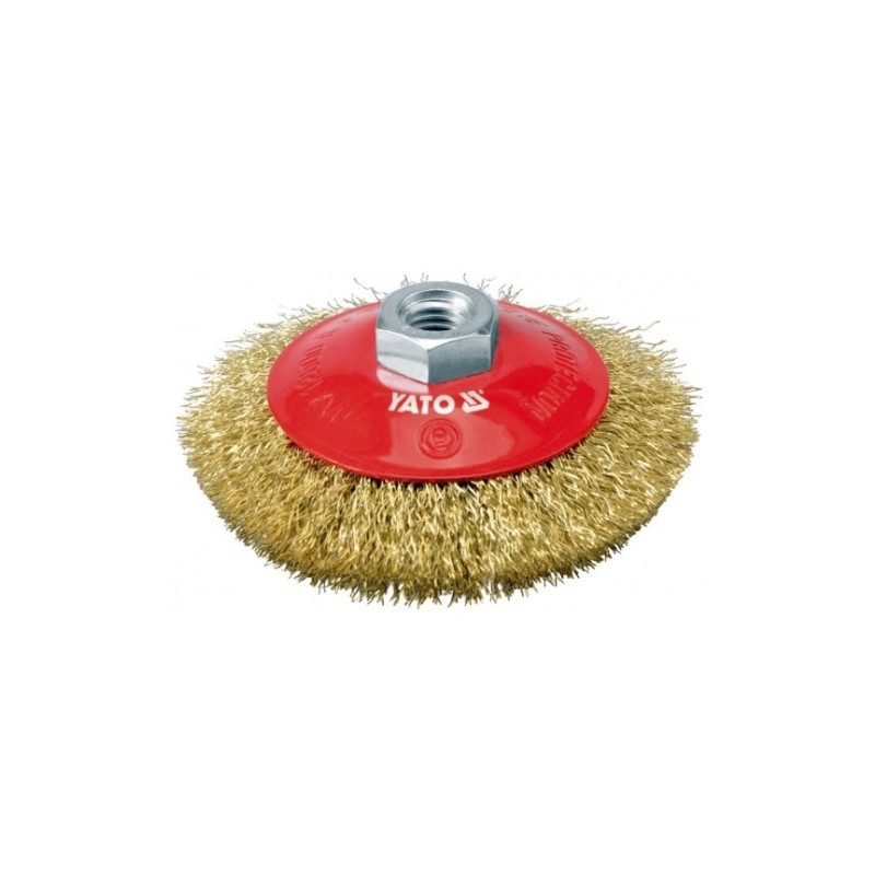 Filetage de brosse à disque fil de laiton 100mm YATO YAT YT-4761