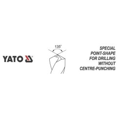 Foret à métal co-hss foret 10 mm YATO YAT YT-4100