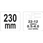 Pince de serrage connecteurs 0,5-4mmm2 YATO YAT YT-2299