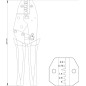 Pince de serrage connecteurs 0,5-4mmm2 YATO YAT YT-2299