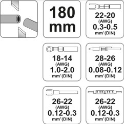 Pince à sertir connecteur YATO YAT YT-2255