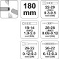Pince à sertir connecteur YATO YAT YT-2255