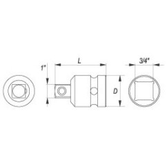 3/4 réduction fx 1 m YATO YAT YT-1168