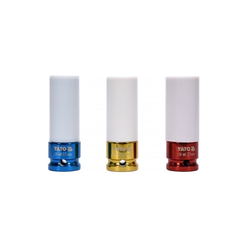 Jeu de douilles pour jantes alu 17-19-21mm YATO YAT YT-1056