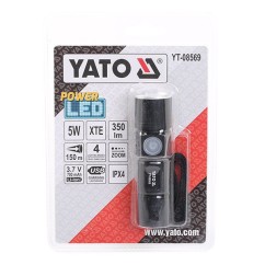 Lampe de poche usb xt-e cree 5w, 94x27mm YATO YAT YT-08569