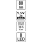 Lampe d'inspection aimant led 3xaaa YATO YAT YT-08514