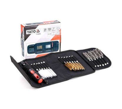 Jeu de brosses pour douilles à bougies, 20 pcs YATO YAT YT-08195