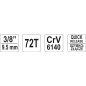Cliquet courbé 3/8 pouce YATO YAT YT-0731