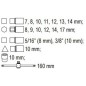 Jeu de clés pour bouchon d'huile YATO YAT YT-0599