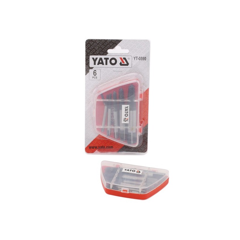 Jeu d'extracteurs de vis, 6 pcs YATO YAT YT-0590