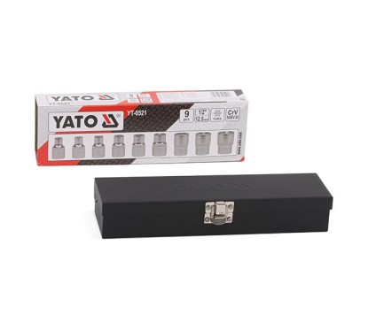 Clés à douille torx cr-v e10-e24 9 pièces YATO YAT YT-0521