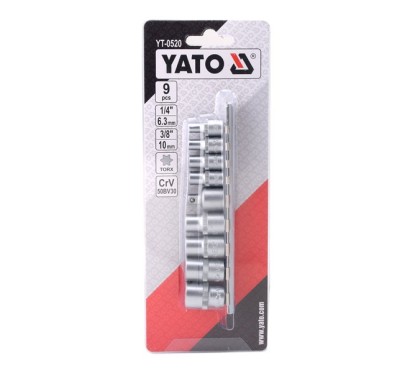 Clés à douilles torx cv e5-e16 9 pièces YATO YAT YT-0520