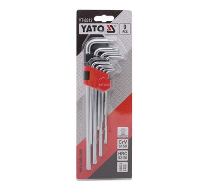 Clés torx 9 pièces t10 - t50 cr-v long YATO YAT YT-0512
