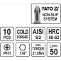 Conseils pour tournevis 10 pcs ph1x50 s2 YATO YAT YT-0477