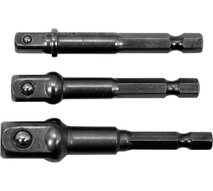Adaptateurs hexagonaux pour douilles - 1/4, 3/8, 1/2 YATO YAT YT-04685