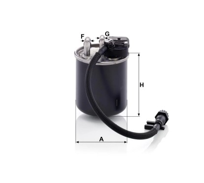 Filtre à carburant (Filtre à gasoil) MANN-FILTER WK 820/18