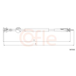 Câble flexible de commande de compteur COFLE S07101