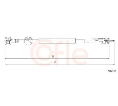 Câble flexible de commande de compteur COFLE S07101
