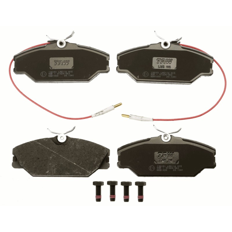 Jeu de 4 plaquettes de frein EUROBRAKE 5502223925