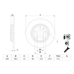Disques de frein BOSCH 0 986 479 382