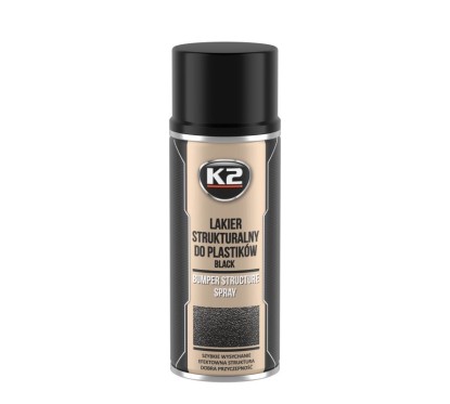 Spray Brillant plastique spray structure Brillant plastique noir 400ml K2 L345