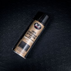 Spray peinture / vernis brillant plastique noir sur 400ml K2 L345