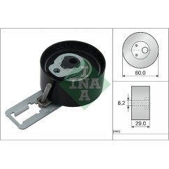 Galet tendeur de courroie de distribution (Galet tendeur de courroie crantée) Schaeffler INA 531 0850 10