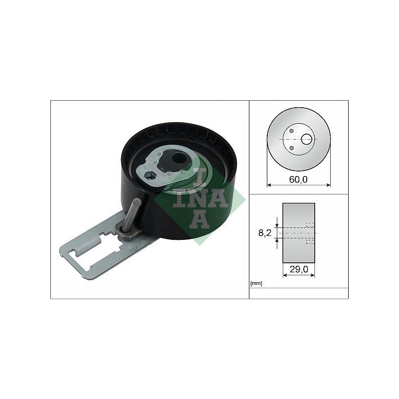 Galet tendeur de courroie de distribution (Galet tendeur de courroie crantée) Schaeffler INA 531 0850 10