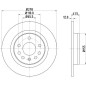 Disques de frein PAGID 54185PRO