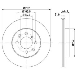 Disques de frein PAGID 51119PRO