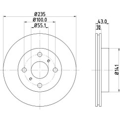 Disques de frein PAGID 50301PRO