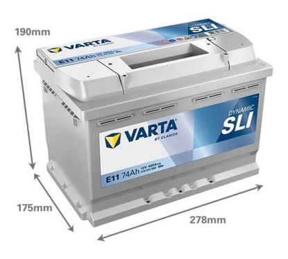Batterie (de voiture) VARTA 74 Ah 574012068K262