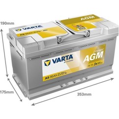 Batterie AGM (de voiture) VARTA 95 Ah 595901085K262