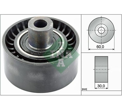 Galet enrouleur de courroie d'accessoire Schaeffler INA532 0538 10