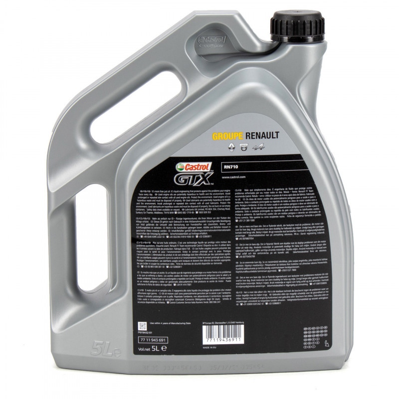 Huile Moteur d'origine RENAULT RN-SPEC GTX RN710 5L SAE 5W40 7711943691
